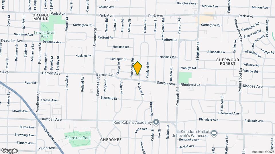 1155 S Greer St Mapa y Detalles de la Ubicación