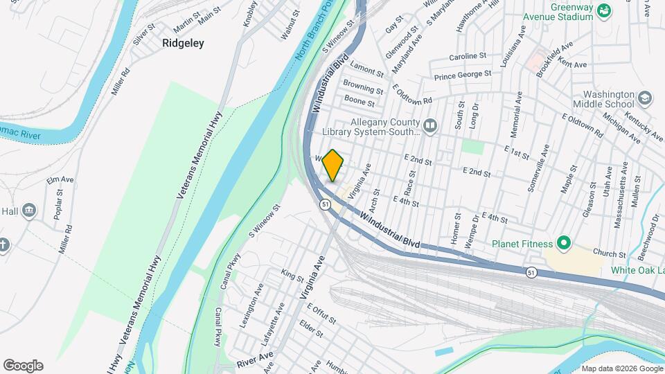 413 Springdale St Mapa y Detalles de la Ubicación