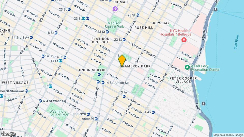 129 E 18th St Mapa y Detalles de la Ubicación