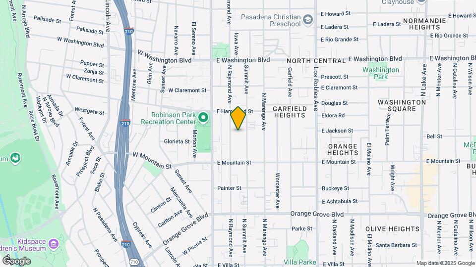 1030 N Raymond Ave Mapa y Detalles de la Ubicación