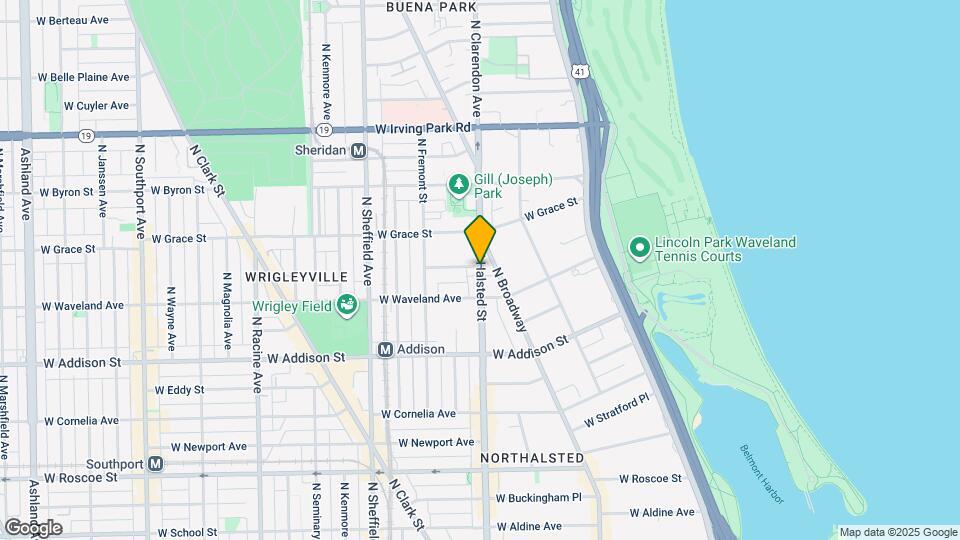 801 W Bradley Pl Mapa y Detalles de la Ubicación