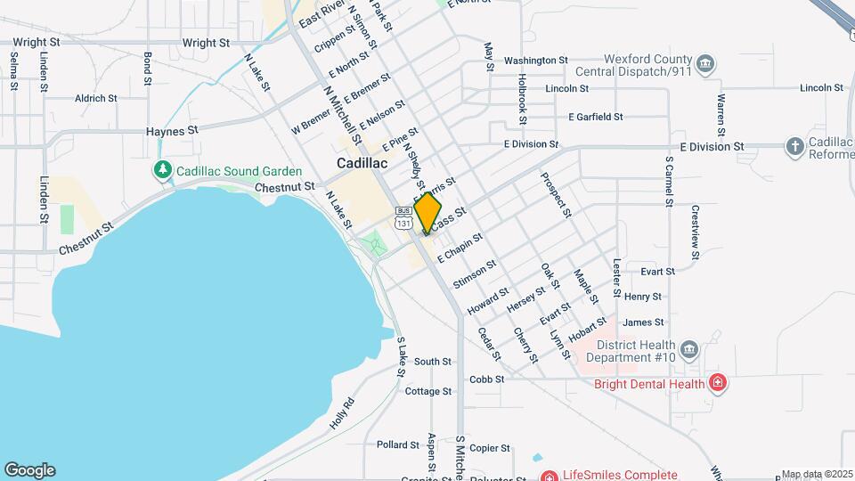Cadillac Lofts Map and Location Details
