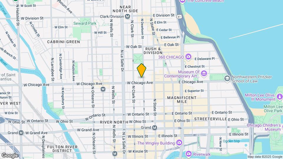 1133 N Dearborn St Map and Location Details