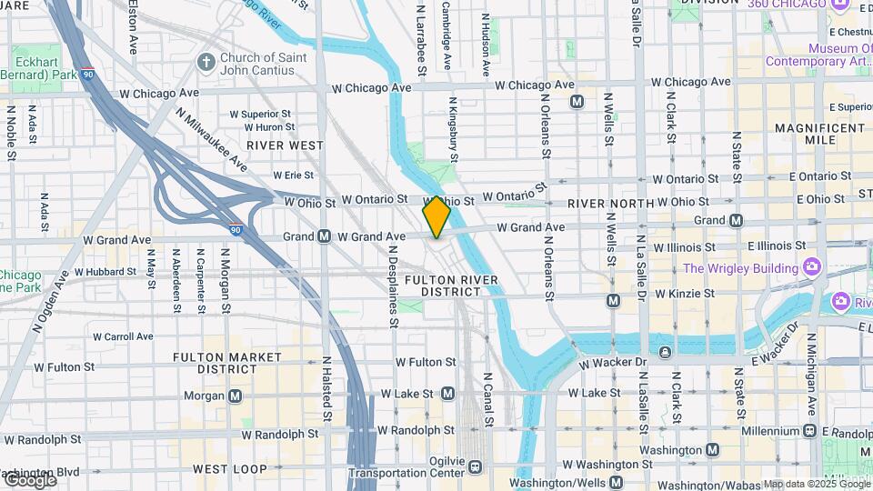 501 N Clinton St, Unit 707 Map and Location Details