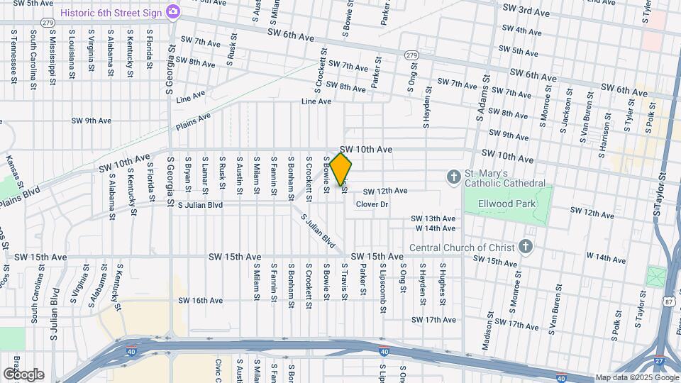 1026 S Travis St Map and Location Details
