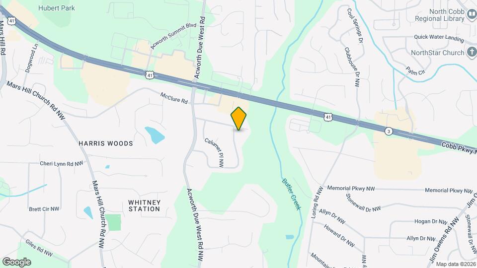 3138 Calumet Cir NW Map and Location Details