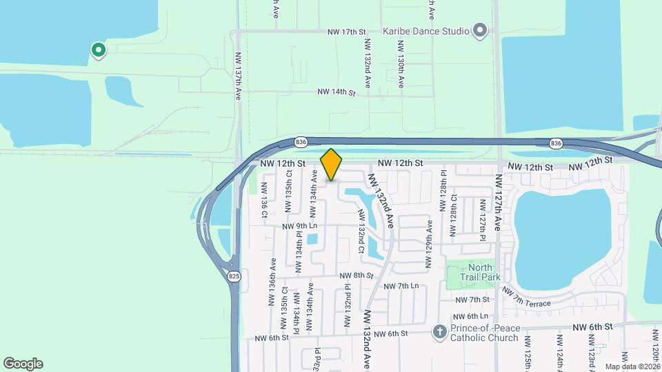 1103 NW 133rd Ct Map and Location Details