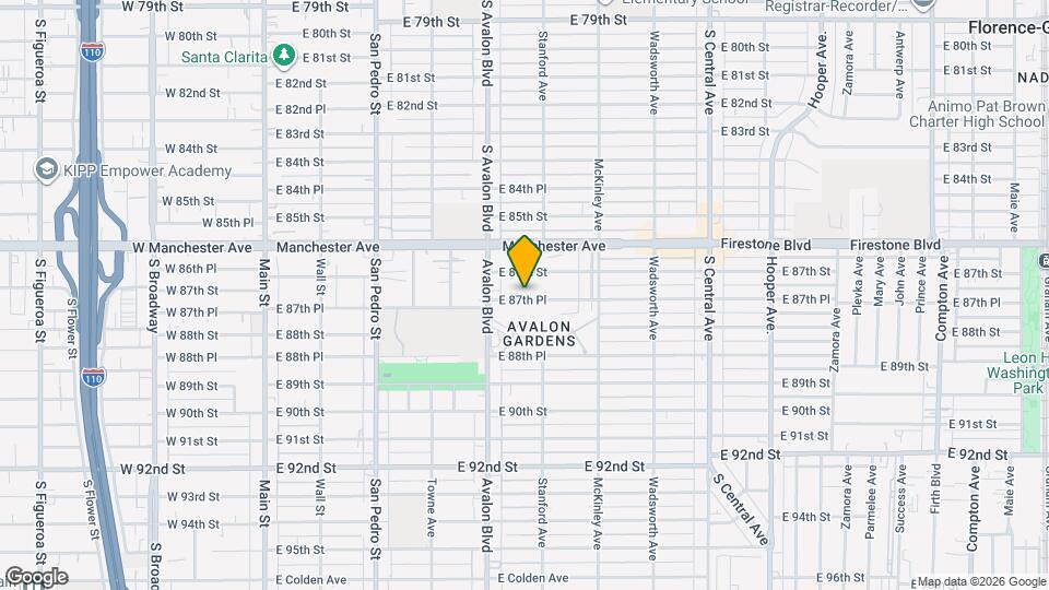 639 E 87th Pl Map and Location Details