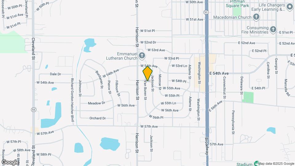 5501 Van Buren St Map and Location Details