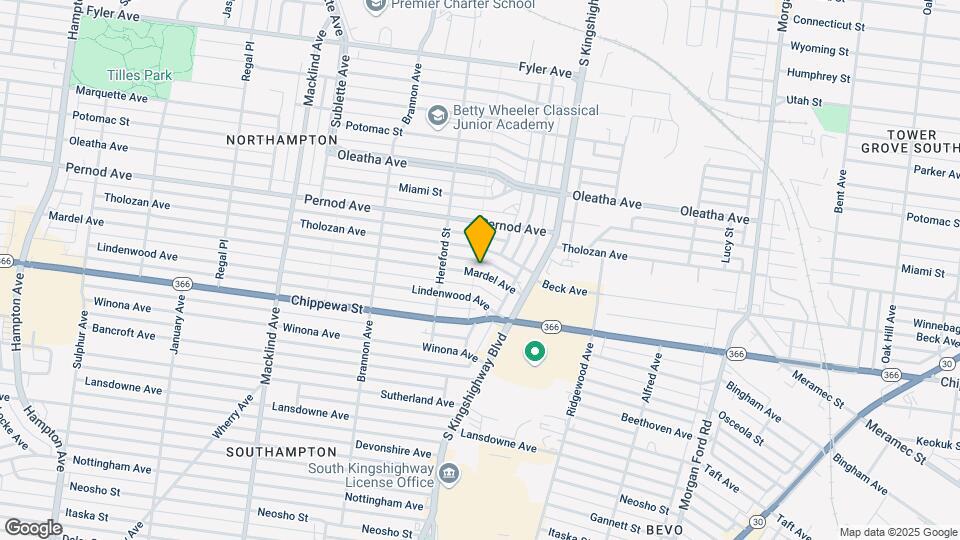 4955 Mardel Ave, Unit 1Fl Map and Location Details