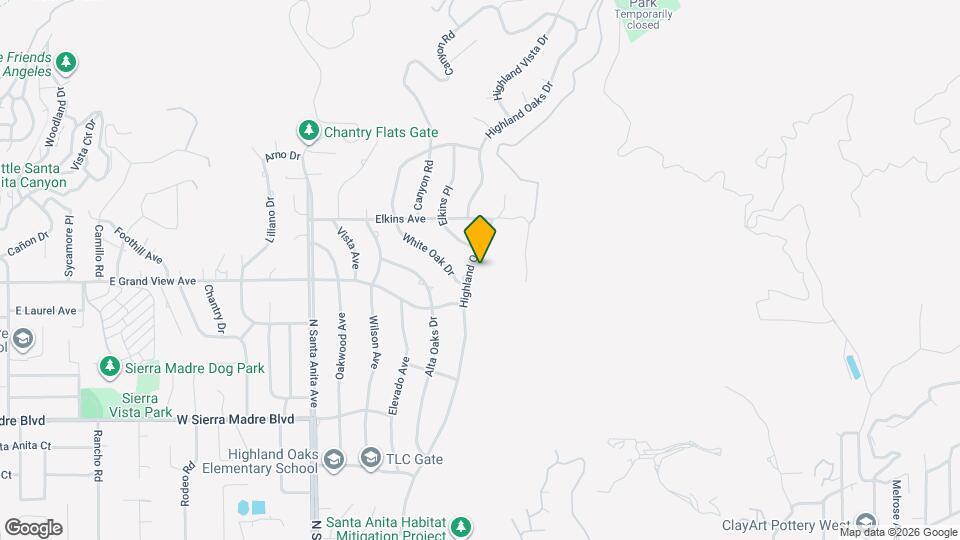 1940 Highland Oaks Dr Map and Location Details