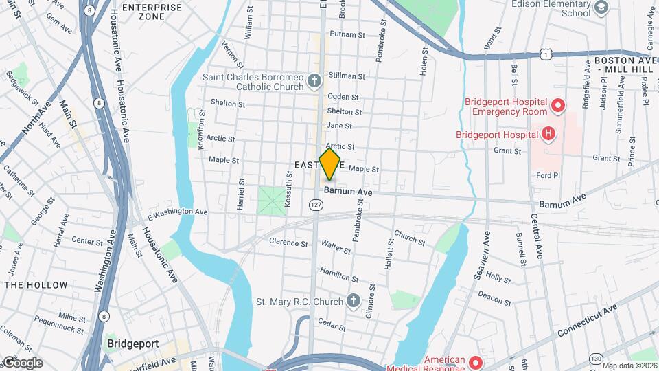 483 Barnum Ave Map and Location Details