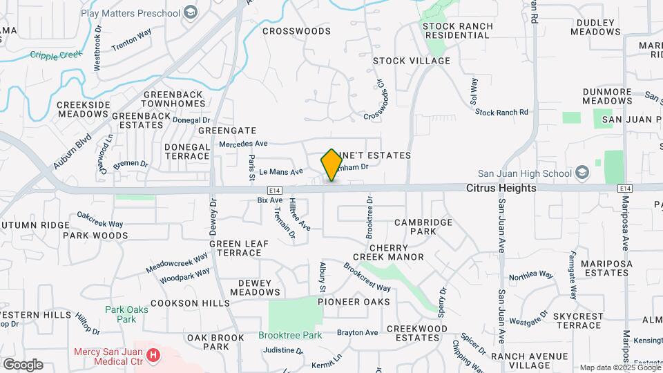 6955 Greenback Ln Map and Location Details