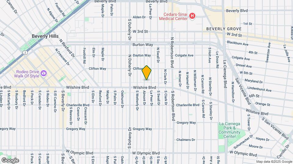 114 N Almont Dr Map and Location Details