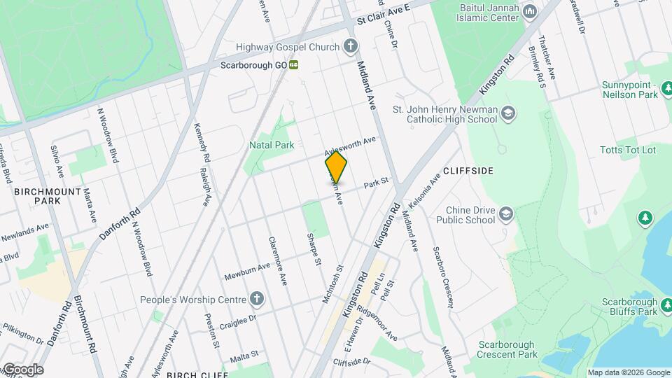 52 Sandown Ave Map and Location Details