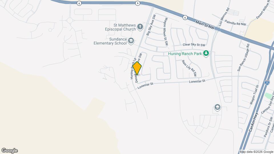 950 Desert Senna Ave SW Map and Location Details