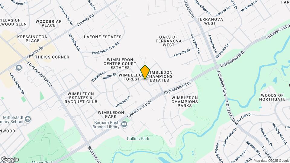 16119 Cochet Spring Dr Map and Location Details