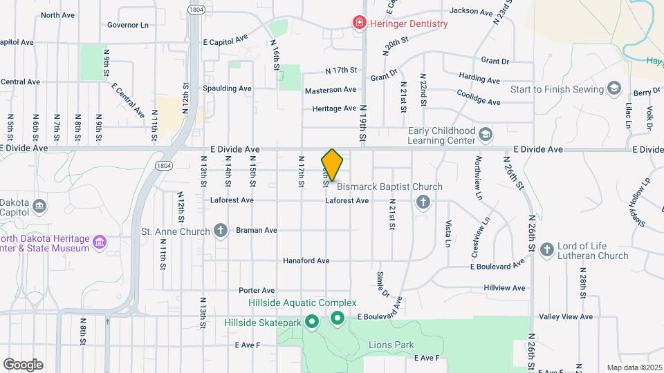 1513 N 18th St Map and Location Details