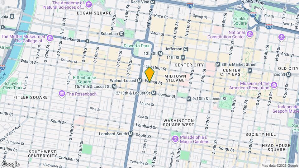 1316 Walnut St Map and Location Details