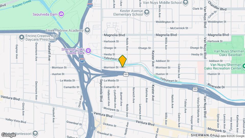 15122 Morrison St Map and Location Details