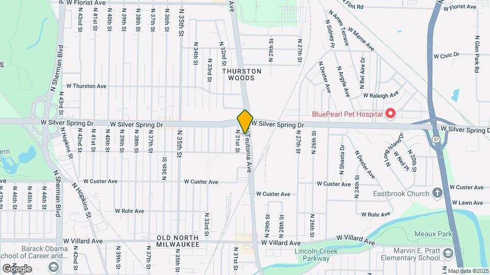5525 N Teutonia Ave Map and Location Details