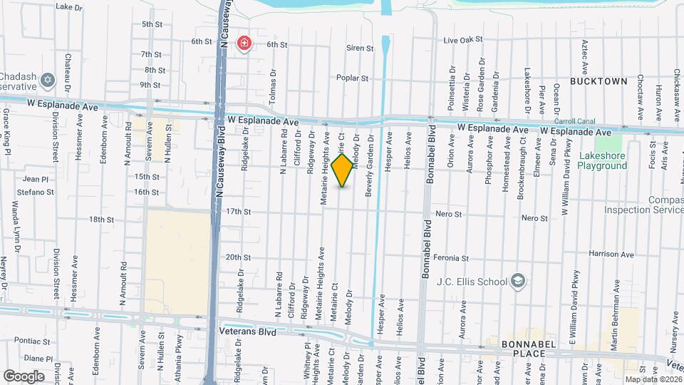 3319 Metairie Ct Mapa y Detalles de la Ubicación