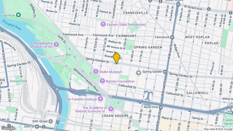 1916 Spring Garden St Map and Location Details