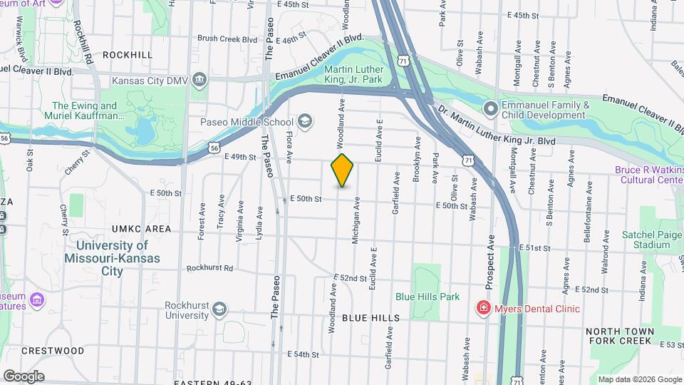 4939 Woodland Ave Map and Location Details