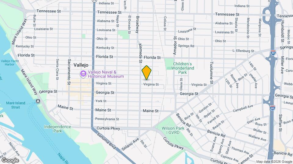 924 Virginia St Mapa y Detalles de la Ubicación