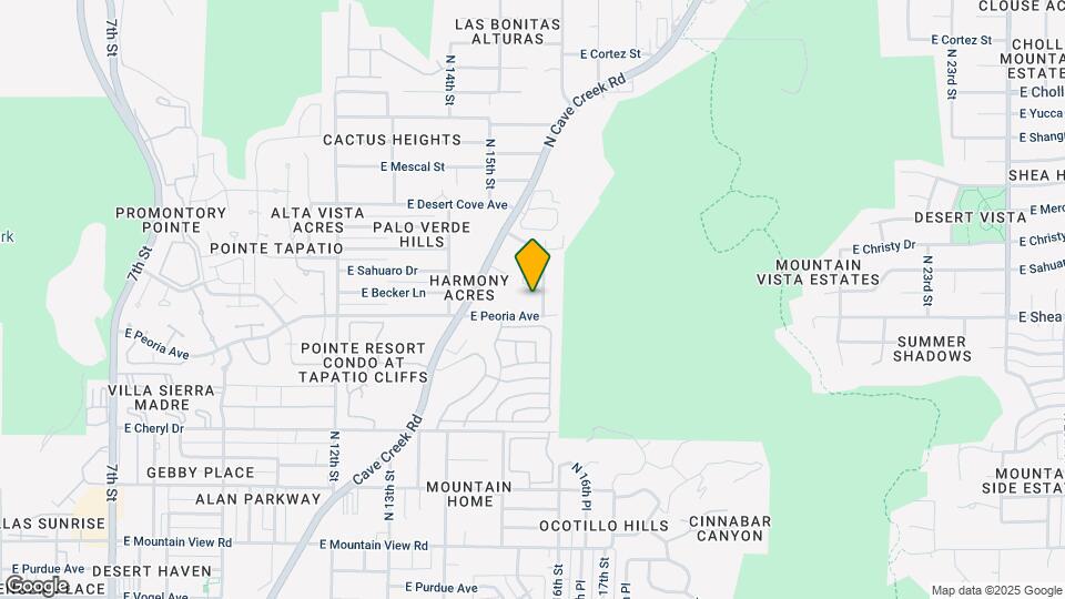 1551 E Christy Dr Mapa y Detalles de la Ubicación