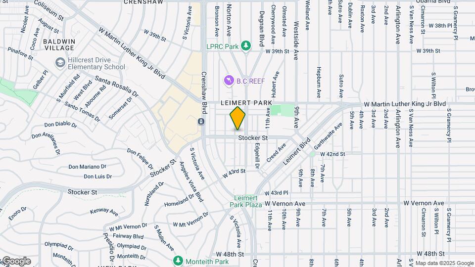 3419 Stocker St Map and Location Details