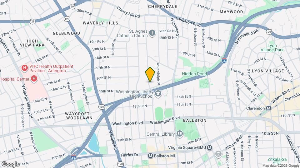 1519 N Stafford St Map and Location Details