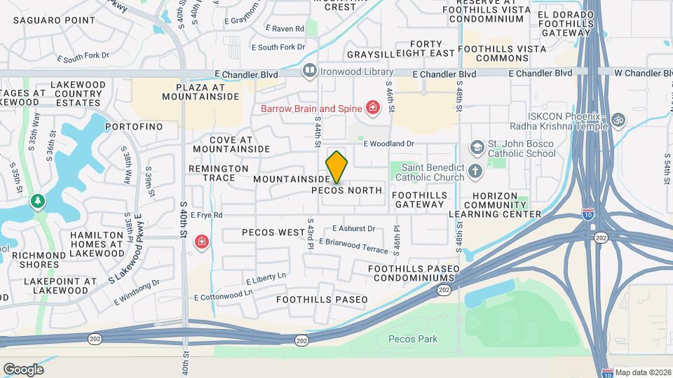4428 E Tanglewood Dr Map and Location Details