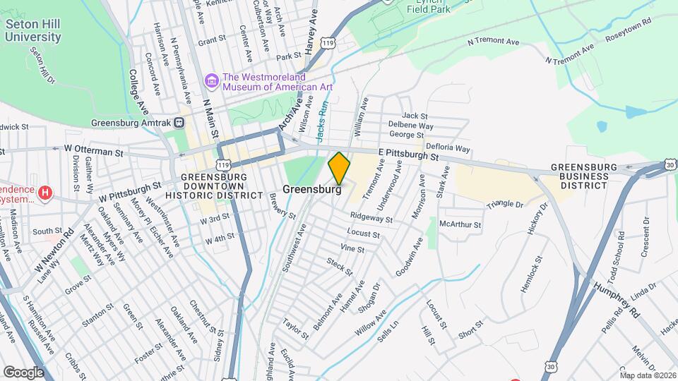 235 Highland Ave Map and Location Details