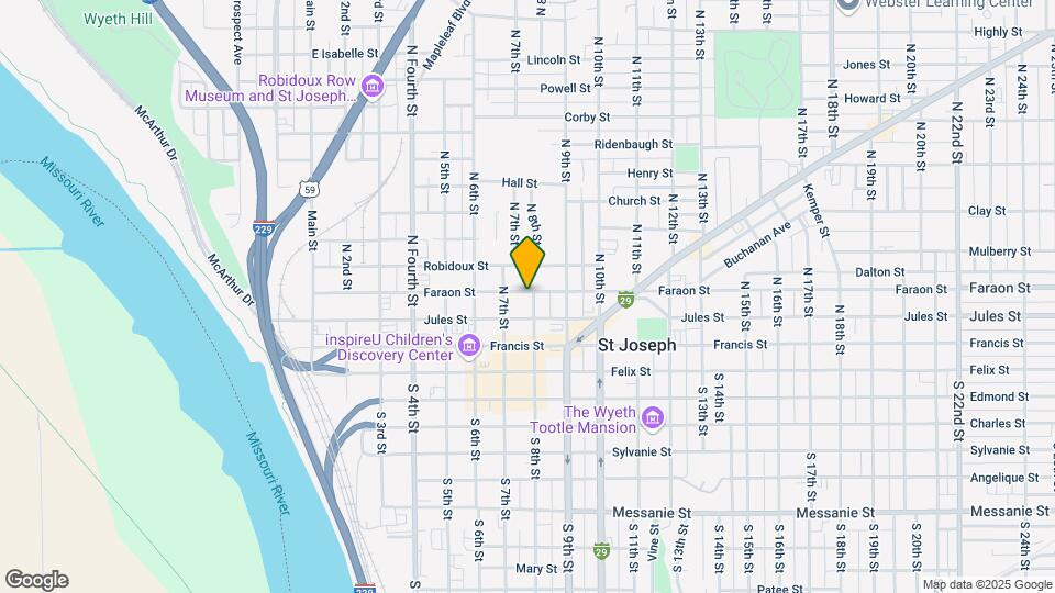 720 Faraon St Map and Location Details
