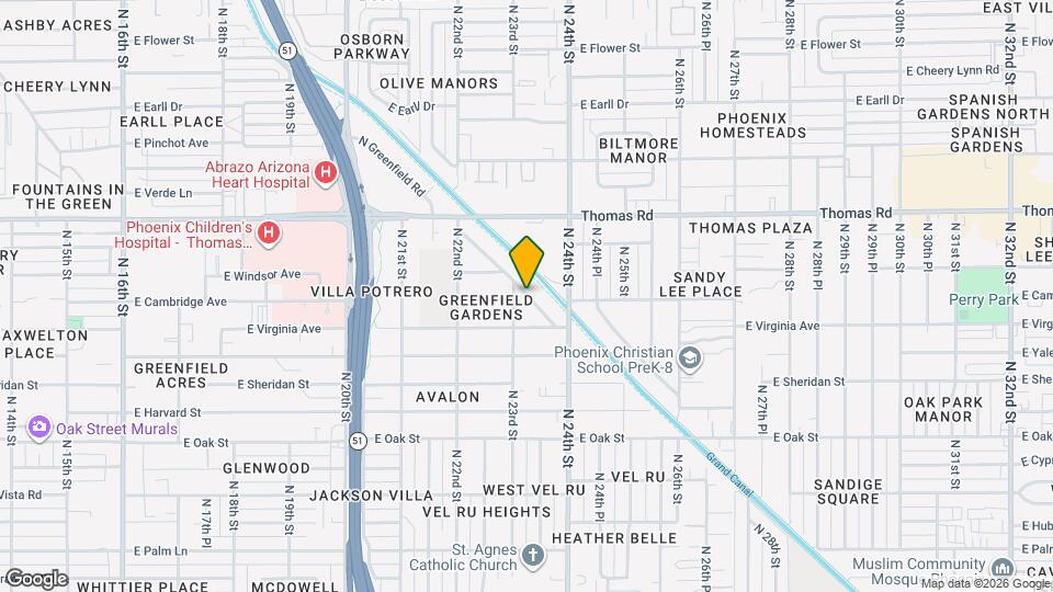 2746 N Greenfield Rd Mapa y Detalles de la Ubicación
