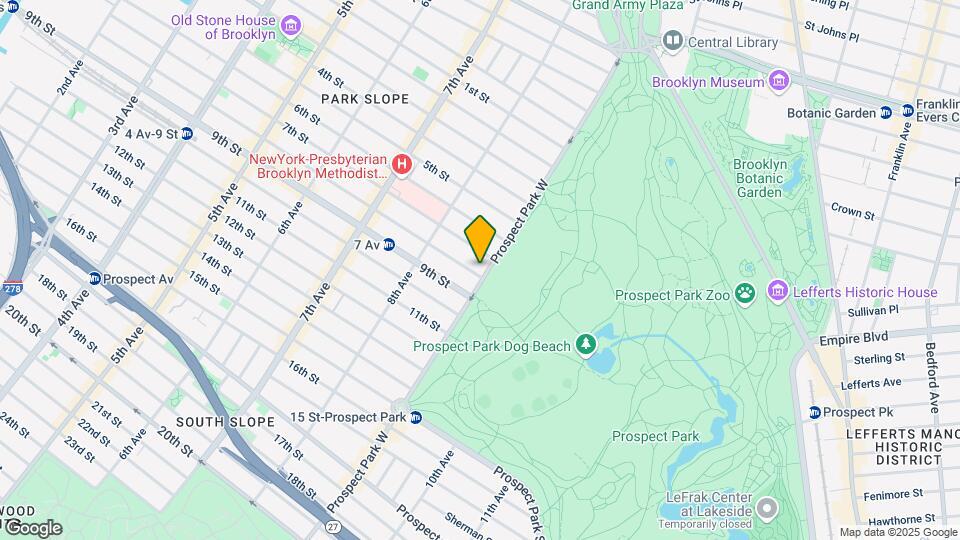 123 Prospect Park West Map and Location Details