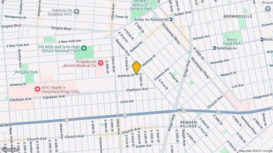 930 Winthrop St Map and Location Details
