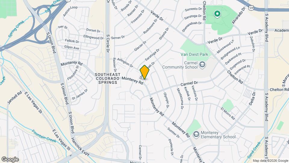 1820 Monterey Rd Map and Location Details