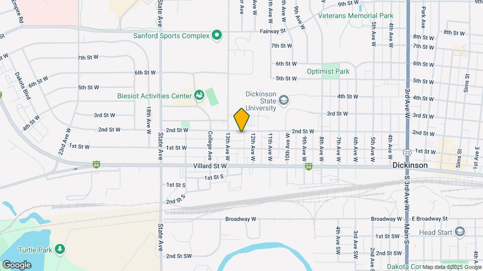 1233 2nd St W Map and Location Details