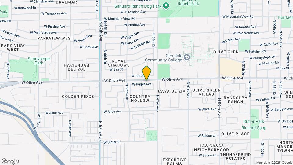 6344 W Puget Ave Map and Location Details