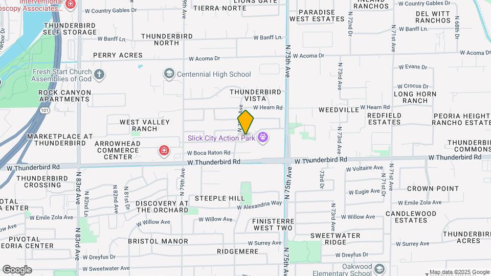 7658 W Calavar Rd Map and Location Details