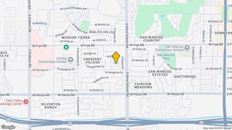 1068 W Glenmere Dr Map and Location Details
