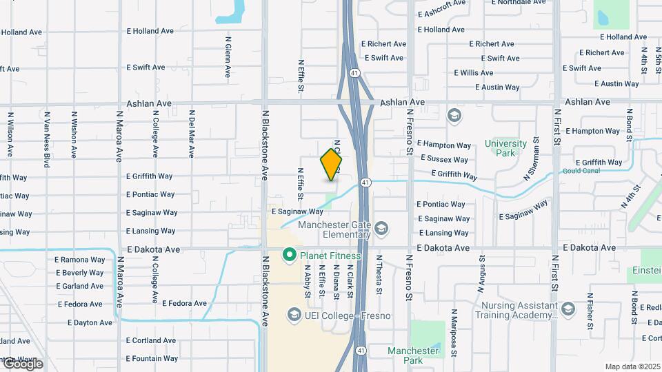 2029 E Pontiac Way Map and Location Details