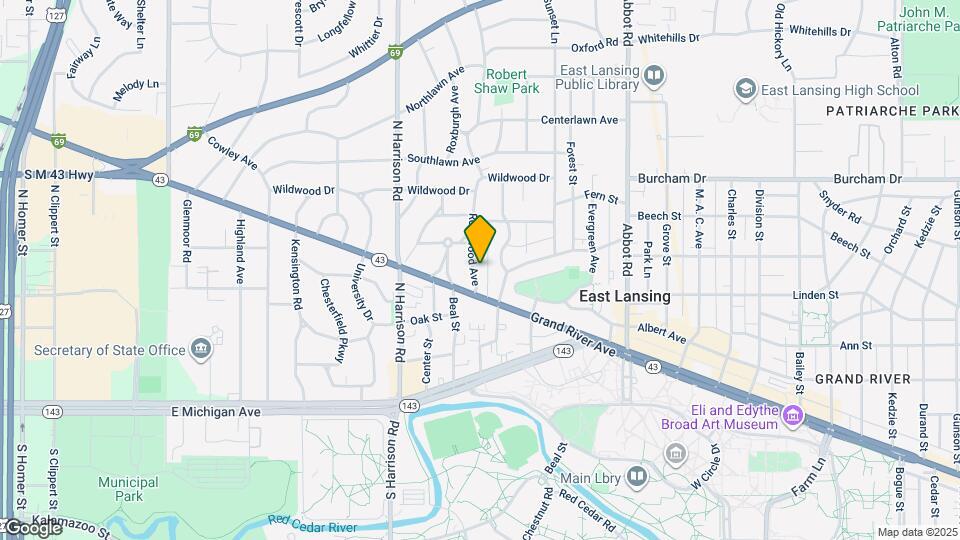 430 Rosewood Ave Map and Location Details