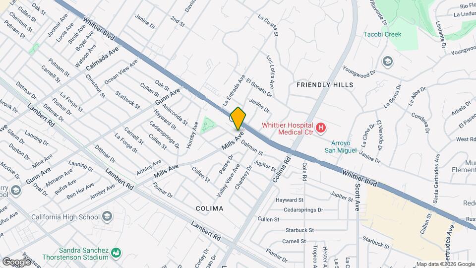 9025 Mills Ave Map and Location Details