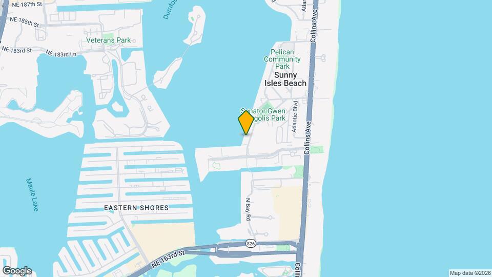 17500 N Bay Rd, Unit S405 Map and Location Details