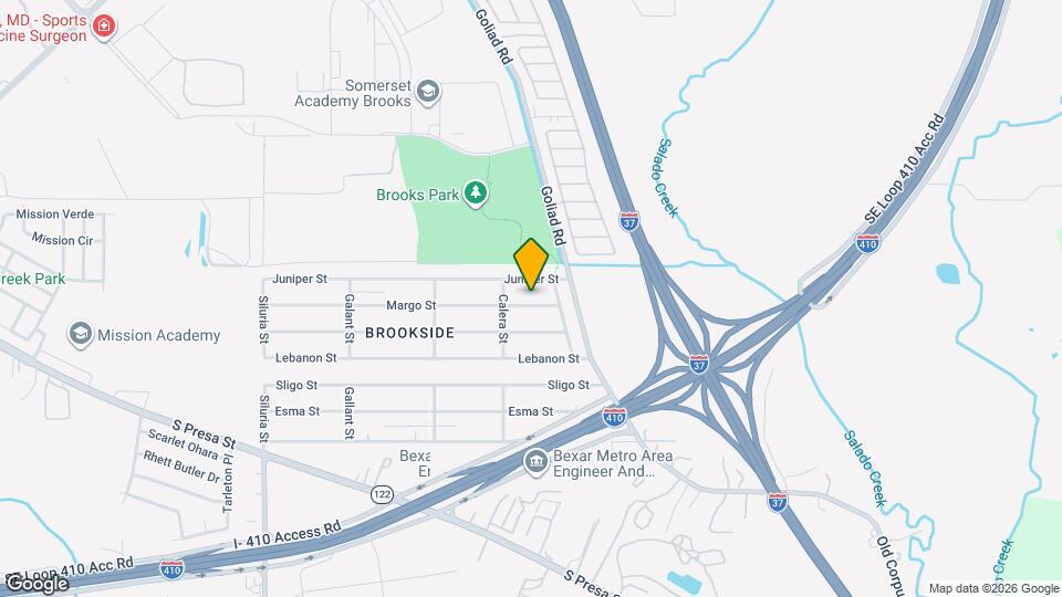 415 Margo St Map and Location Details