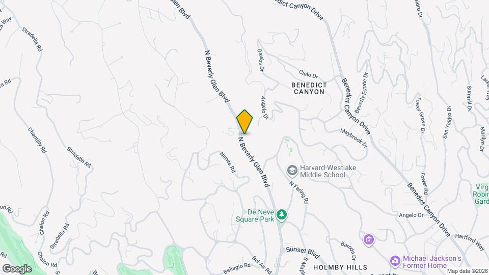 818 N Beverly Glen Blvd Map and Location Details