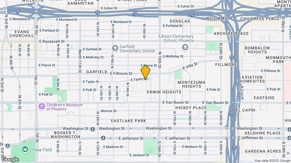 1457 E Taylor St Map and Location Details